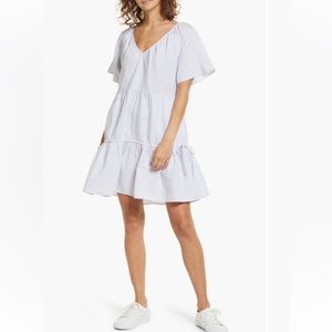 Madewell Linen Blend Lorelei Minidress